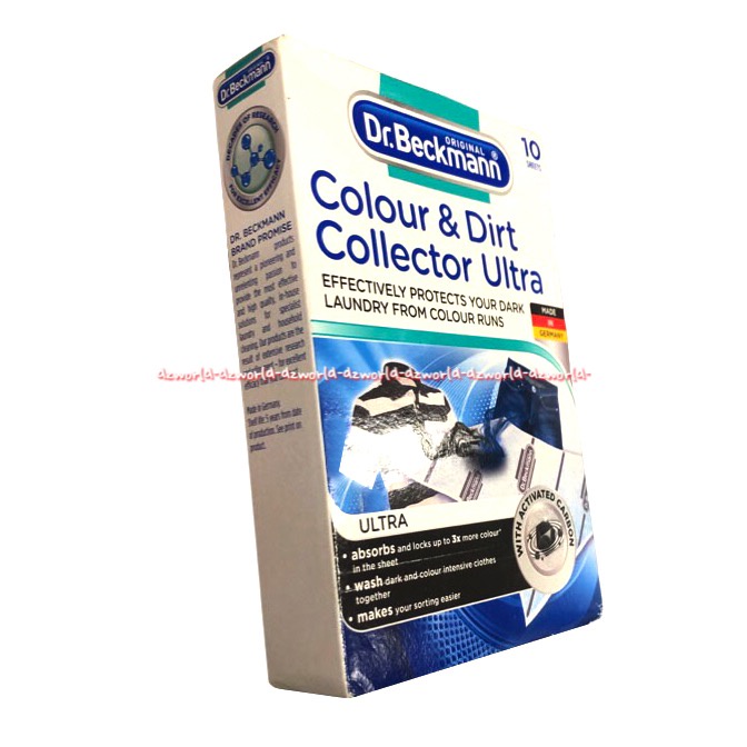 Dr Beckmann Colour &amp; Dirt Collector Ultra 10Sheet Sabun Cuci Kertas Lembar Untuk Baju Hitam Gelap Dr Bekman Drbeckmann Dr Beckman's