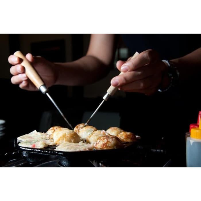 Iron Cast Takoyaki 18lubang Besi Cor SUPER TEBAL super berat 2606