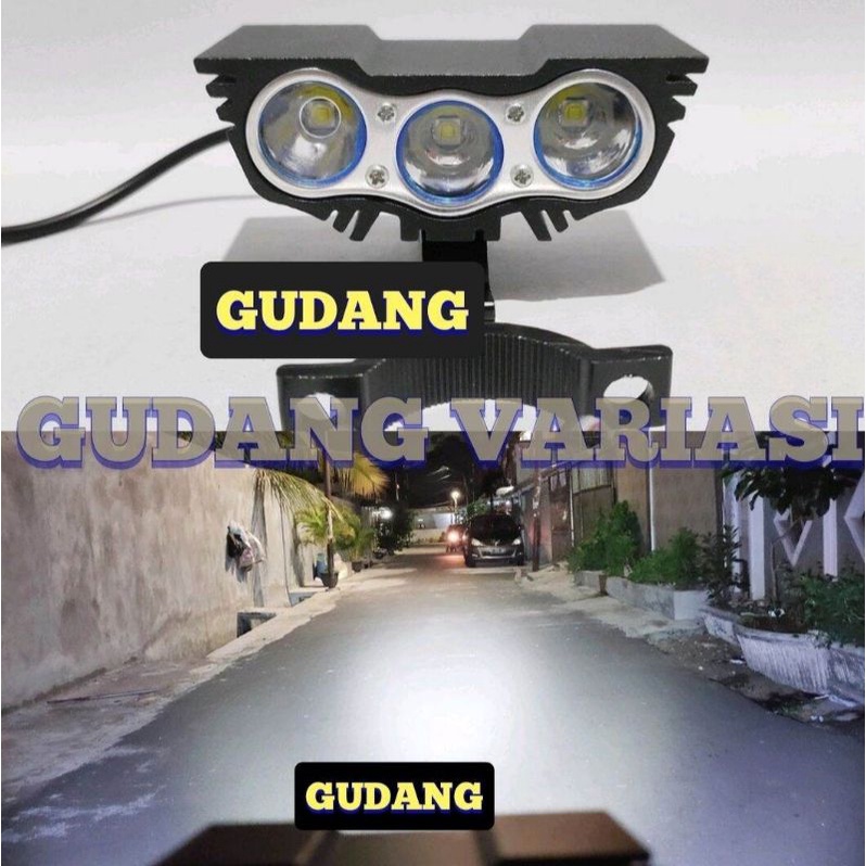 LAMPU TEMBAK OWL 3 MATA MINI BURUNG HANTU / CREE MINI OWL 3 MATA