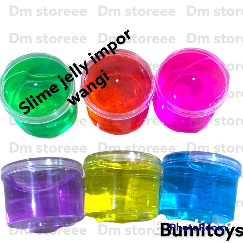 mainan slime jelly glitter impor murah / slem impor / slime jiggly