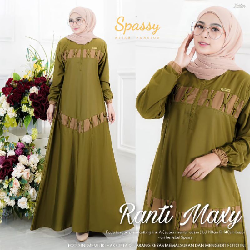 Ranti maxy ori spassy hijab (REAL STOK)