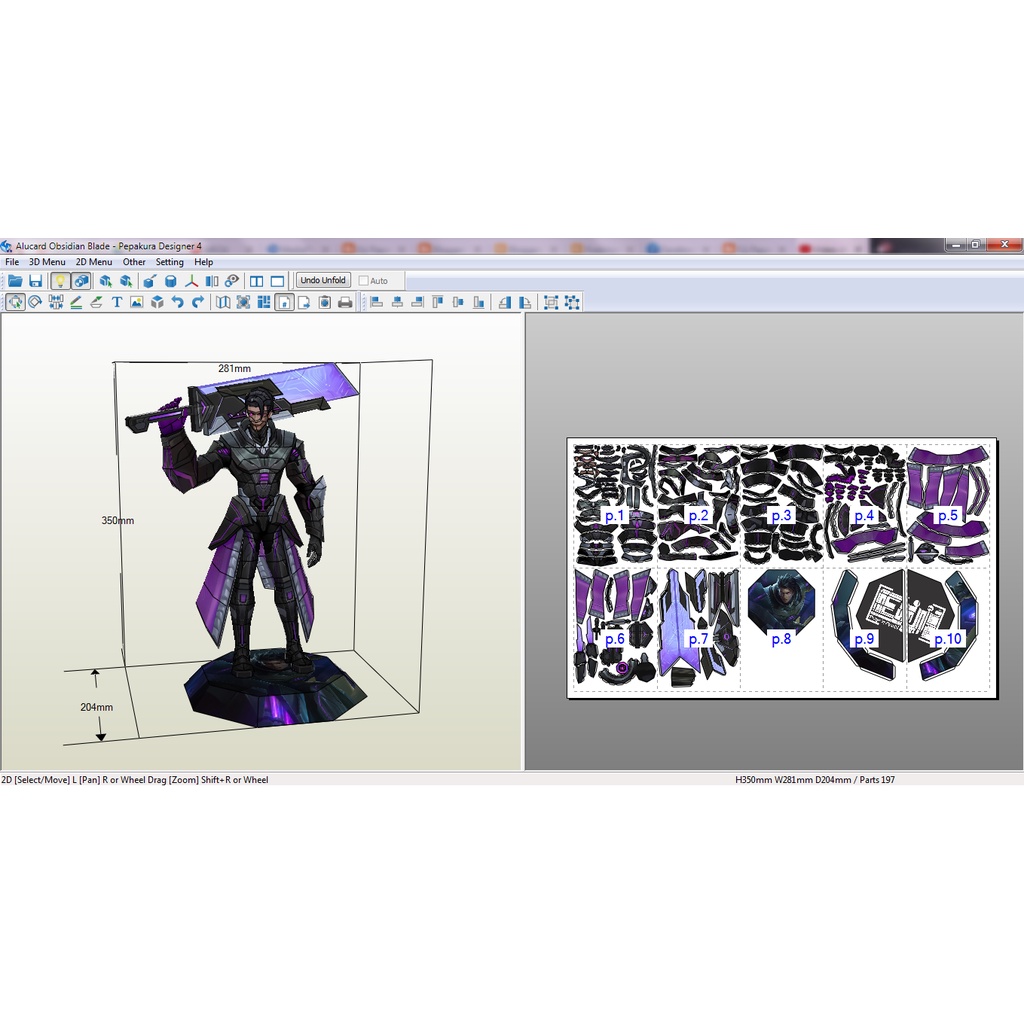 Alucard Lightborn Papercraft