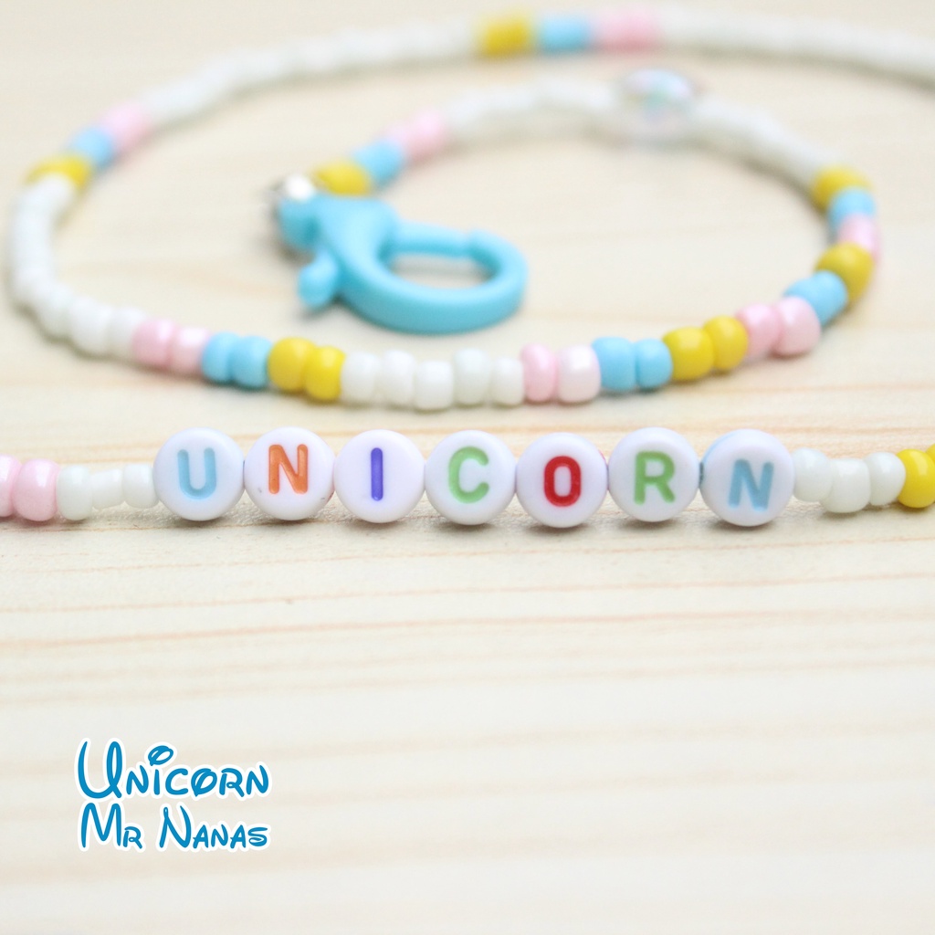 Unicorn Strap Masker Anak Perempuan Gantungan Masker Lucu Anak Cewe