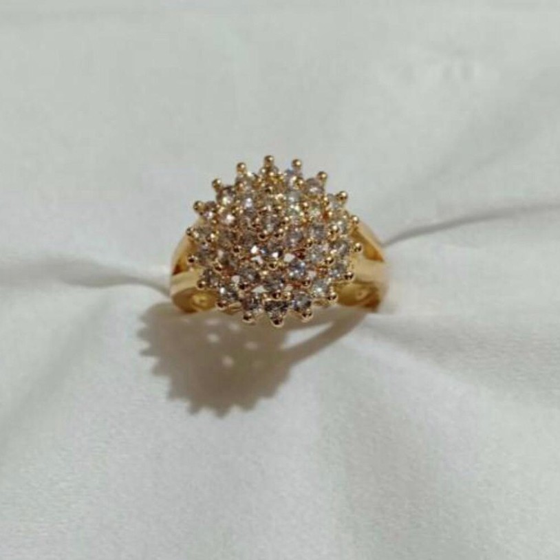 Cincin xuping dewasa model bunga matahari