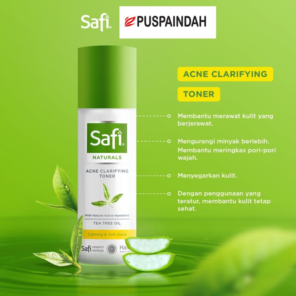 SAFI NATURALS ACNE CLARIFYING TONER TEA TREE OIL 100ml