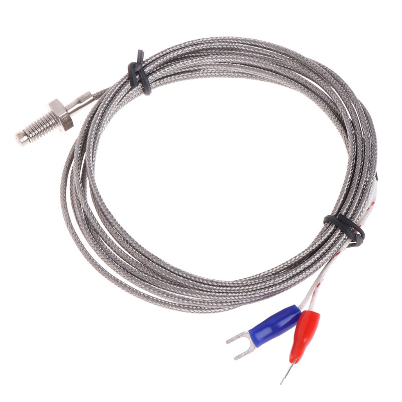 Gro K Type Thermocouple Spring Type Temperature Sensor Probe 2untuk Kabel M Untuk PID Temperature Controller Metal