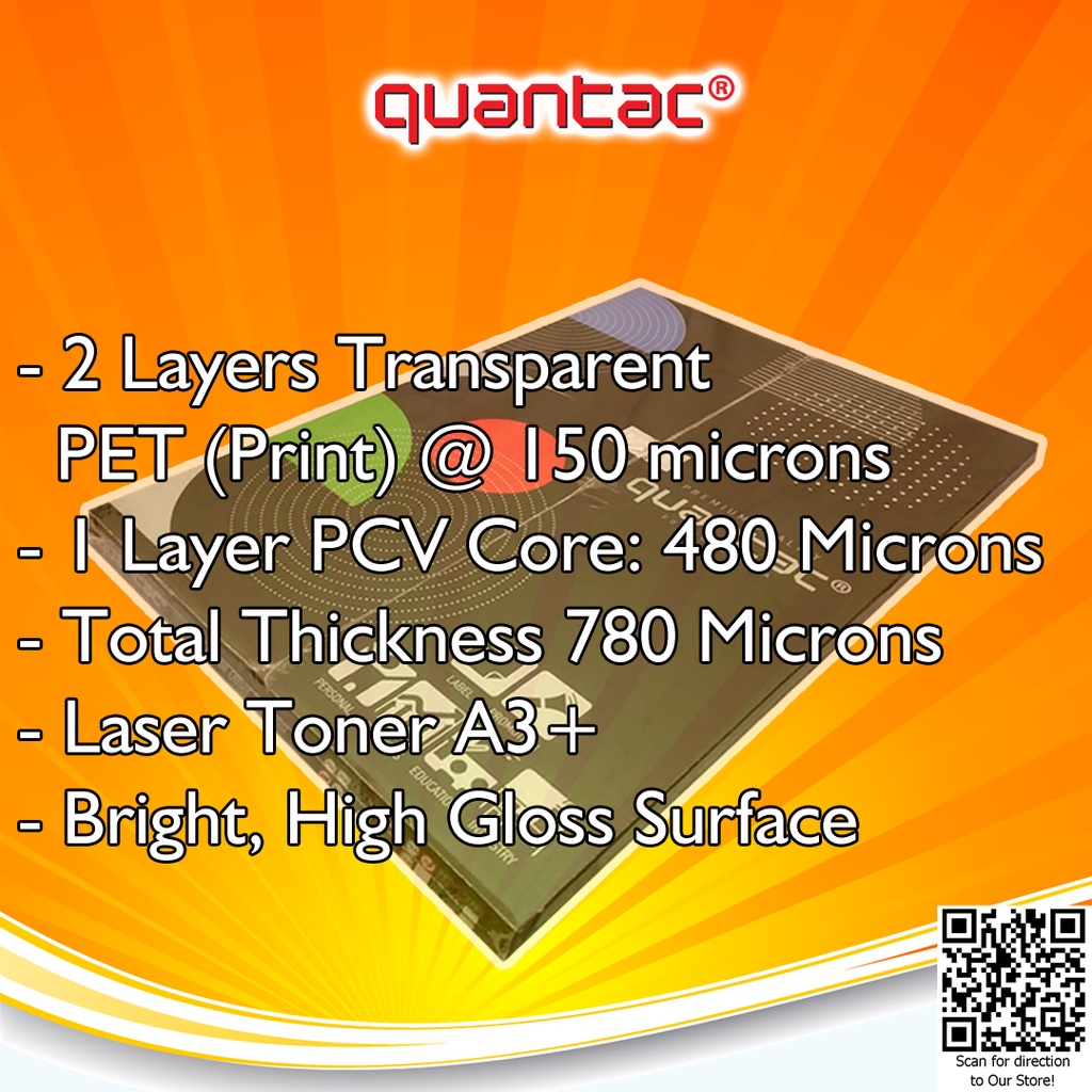 Repack 5 Set - QUANTAC PENTA dan VTEC PVC ID CARD Instant Digital Print Laser Toner A3+  Kartu Anggota / ATM / Member Card