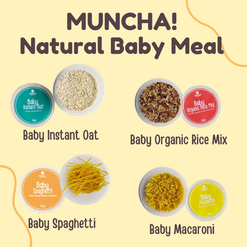 MPASI BAYI - BERAS ORGANIK,  OATMEAL BAYIMUNCHA NATURAL BABY MEALS