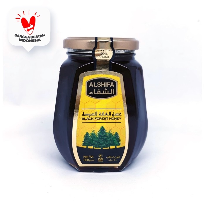 

madu- madu al shifa alshifa black forest honey madu hitam original 500gram -madu.
