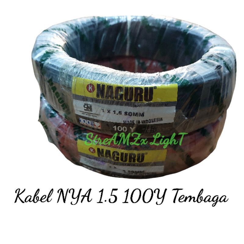 Kabel Tunggal 1.5 Naguru 100Y Tembaga