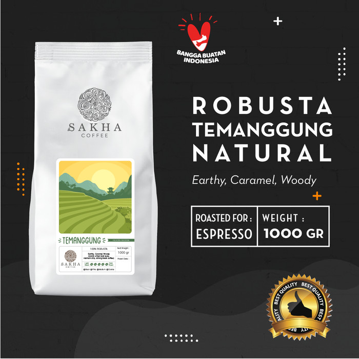 

Biji Kopi Robusta Temanggung Java Roast For Espresso 1 Kg SAKHA COFFEE - RTEM1000