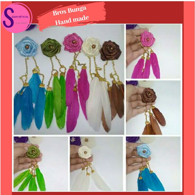 Bros Hijab Anting Juntai Peniti Untuk Aksesoris Jilbab Fashion Wanita