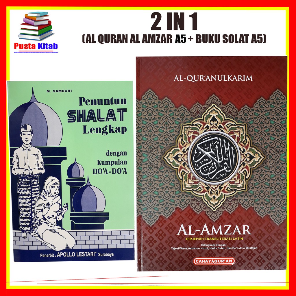 Jual AL QURAN TERJEMAH AL AMZAR TAJWID WARNA 2 IN 1 BUKU PANDUAN SOLAT ...