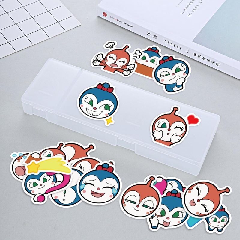 Roti Superman stiker kartun Jepang lucu kartun jurnal bahan cangkir air ponsel case hiasan tangan Bu