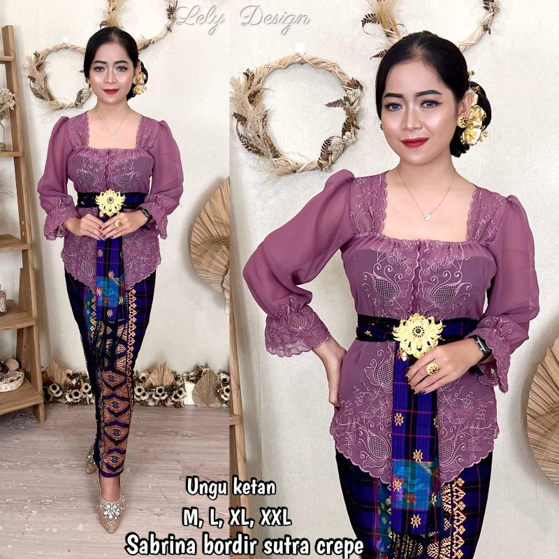 Kebaya bordir Bali murah kerut terbaru / kebaya Bali bagus