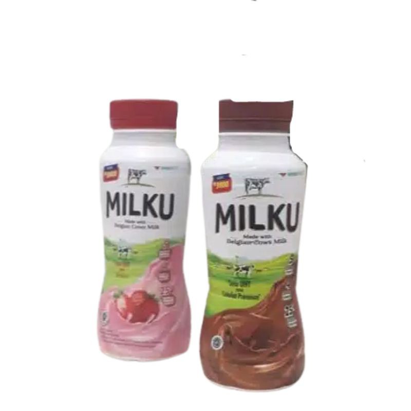 

Milku Susu Cokelat - Original - Strawberry Botol 200ml Uht Coklat Premium