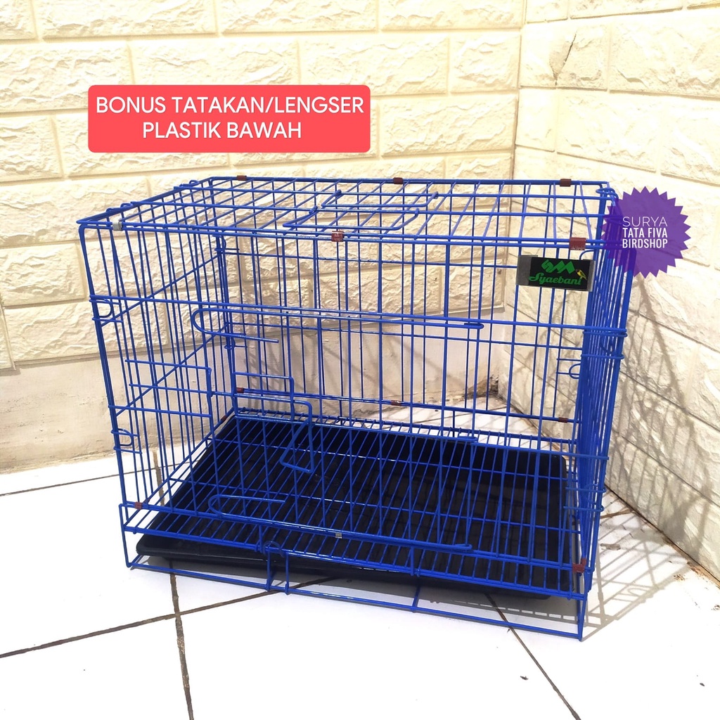 KANDANG KUCING KECIL SANGKAR UNTUK KUCING KELINCI MUSANG DAN ANJING UKURAN ( 47x29x38)