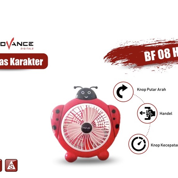 KIPAS ANGIN KARAKTER ADVANCE BF-08A / BF-08B / BF-08H / BF-08J