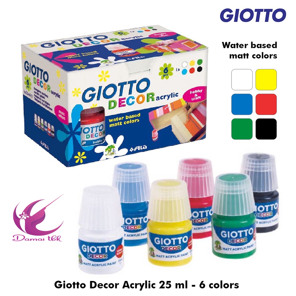 

Giotto Decor Acrylic 25ml 6pcs Cat Akrilik giotto
