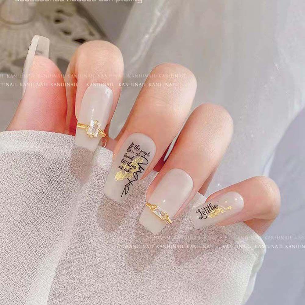 Mxbeauty Cincin Kuku 3D Bahan Alloy Warna Silver / Gold Untuk Dekorasi Nail Art Charms