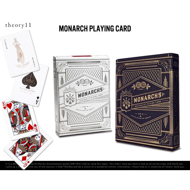 Kartu Remi Poker Import Monarch Theory11 (Playing Cards)