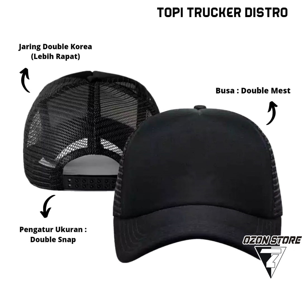 Topi trucker jaring distro Polos custom Karakter Game Freefire pria wanita Topi Anak &amp; Dewasa