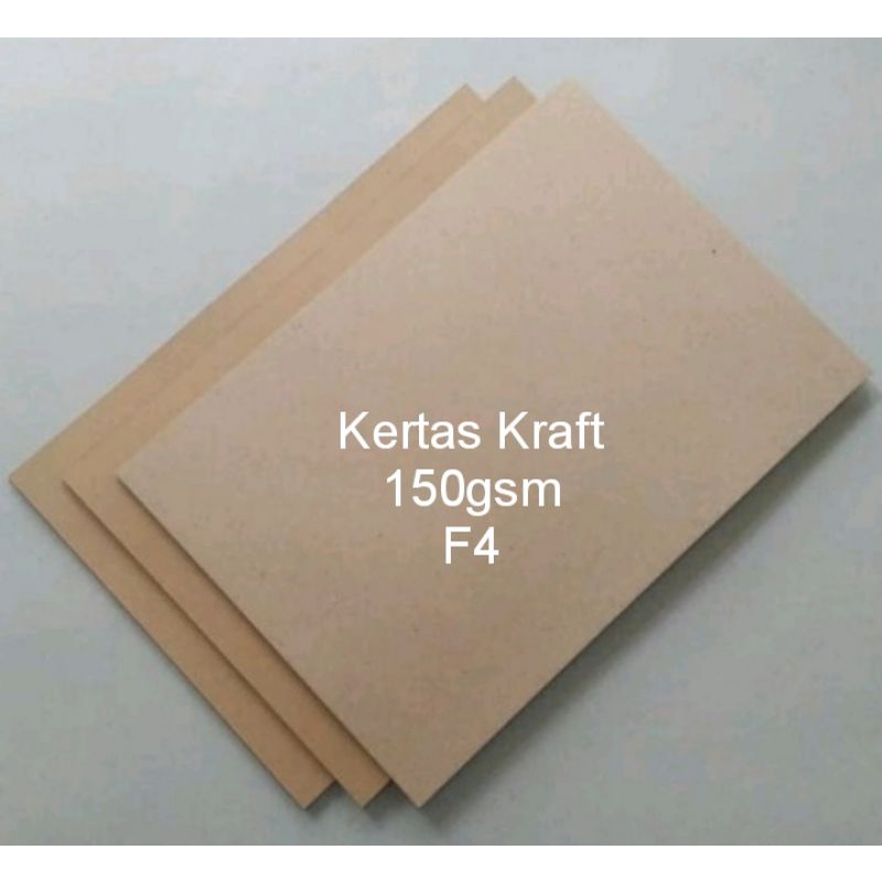 

isi 10 lembar kertas kraft F4 150 gsm