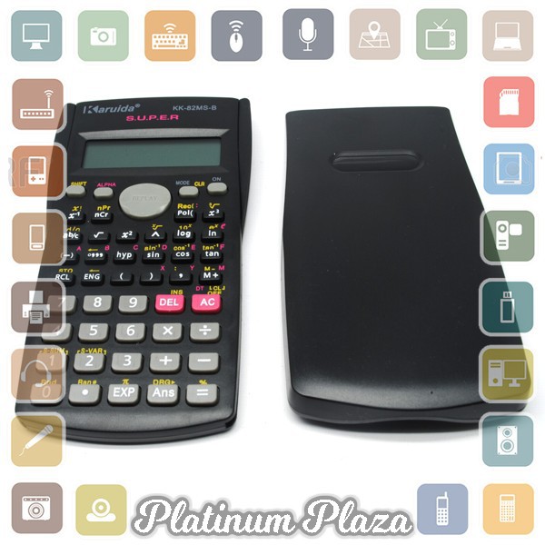 Karuida Kalkulator Elektronik Scientific Calculator - 82MS - Black`60XL8Z-