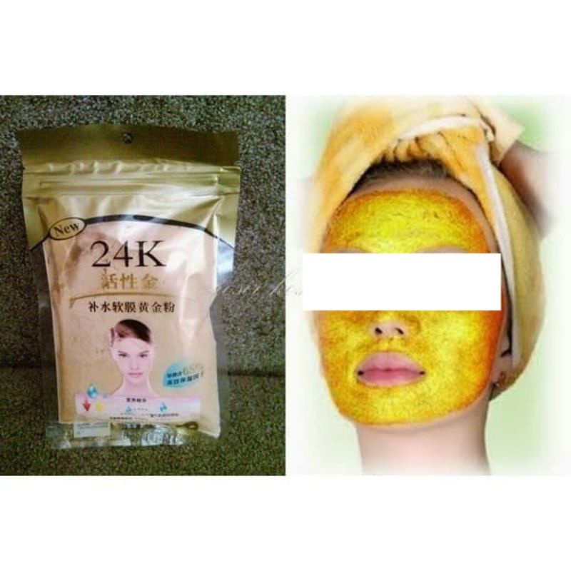 50gr MASKER GOLD / EMAS 24K BUBUK ACTIVE GOLD AQUA SOFT ORIGINAL BUBUK 24K