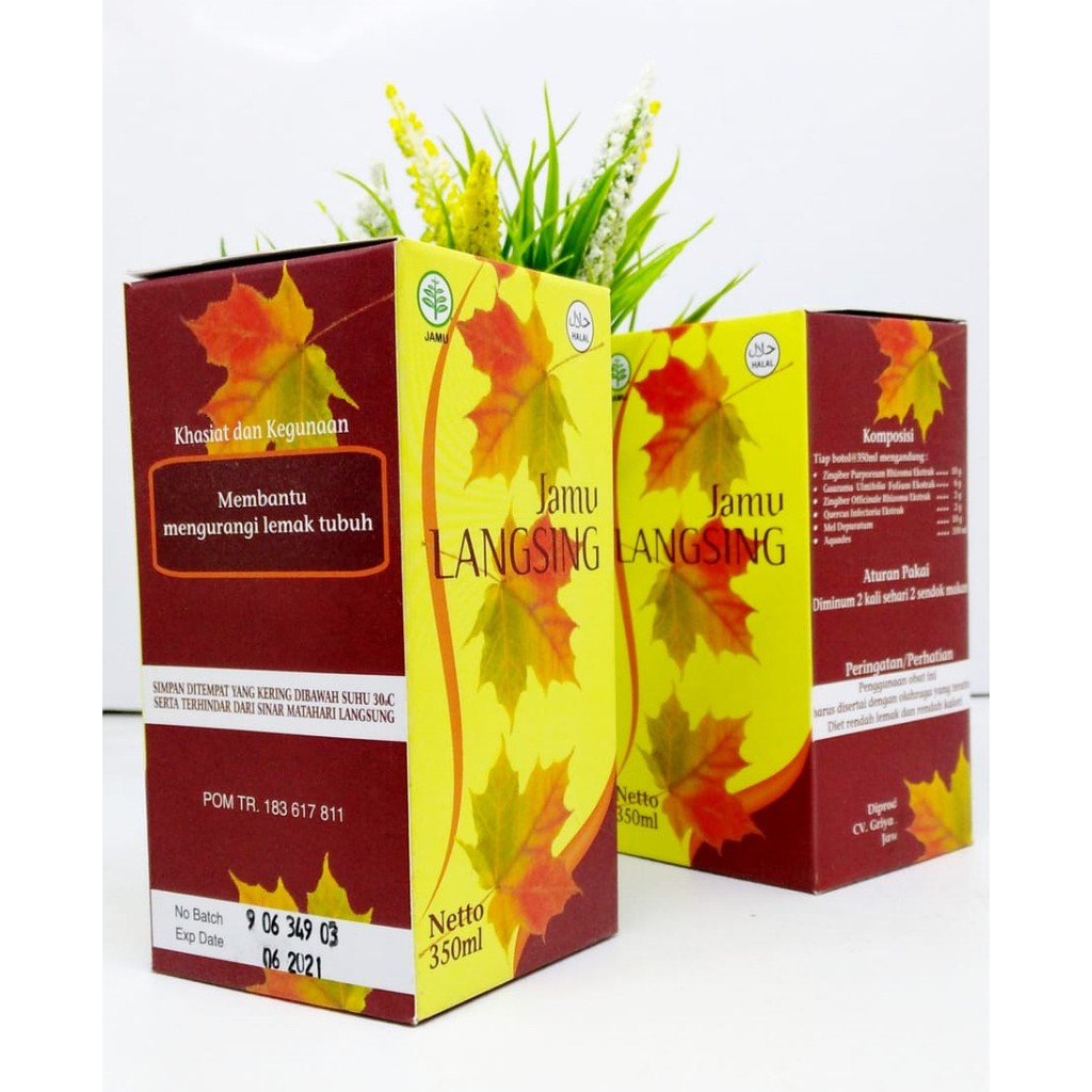 Jamu Langsing BPOM - Madu Diet aman untuk ibu menyusui - 350ml