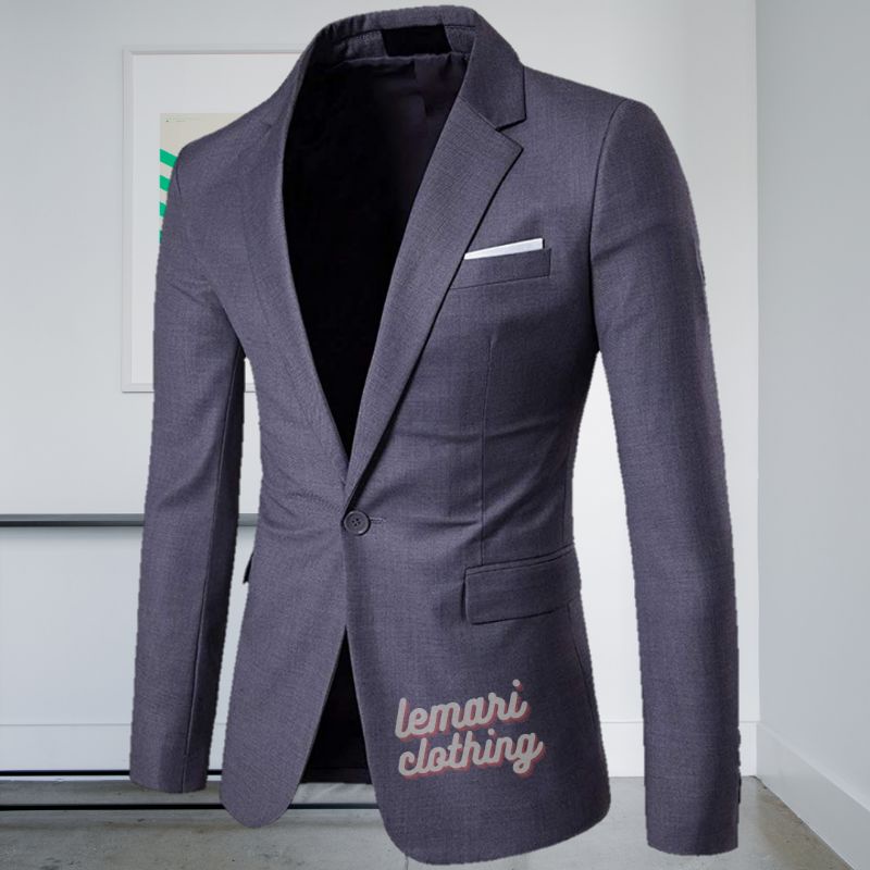 JAS FORMAL PRIA BLAZER PRIA JAS PRIA JAS KANTOR JAS NIKAH JAS AKAD BLAZER HITAM JAS SLIMFIT