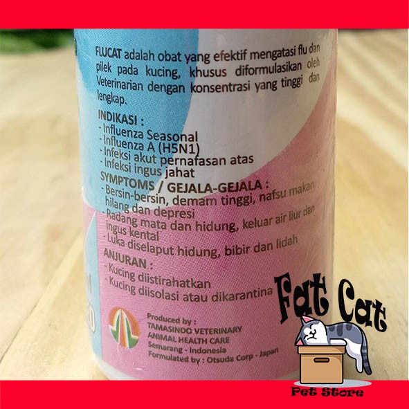 Flucat Flu Cat Obat kucing Batuk Pilek Flu