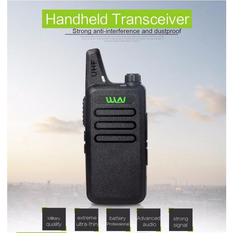 (COD)HT Walkie Talkie 2 Unit HT WLN UHF TwoWay WLN KD-C1 Handy Talky  Mini Walkie Talkie