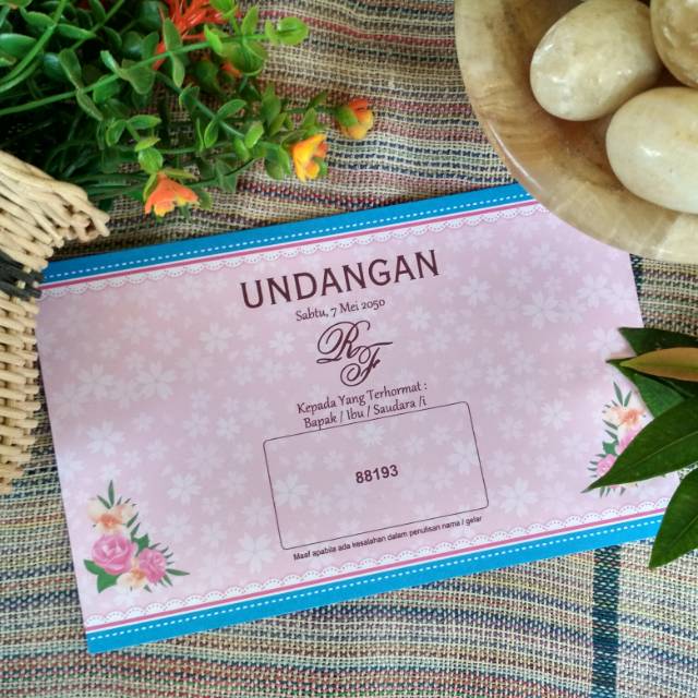 Cetak undangan pernikahan murah ERBA 88193 Shopee Indonesia