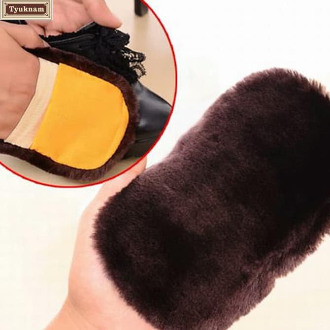 [BAYAR DI TEMPAT] 1 Pcs Sikat Semir Sepatu Untuk Sepatu Kulit / Tas Kulit / Suede Shoe Polish - Bahan Wool