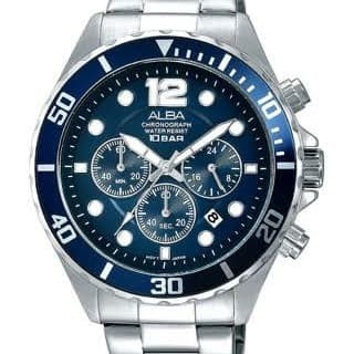 Jam Tangan Alba Original Pria Analog Chronograph Alba AT3911 Original