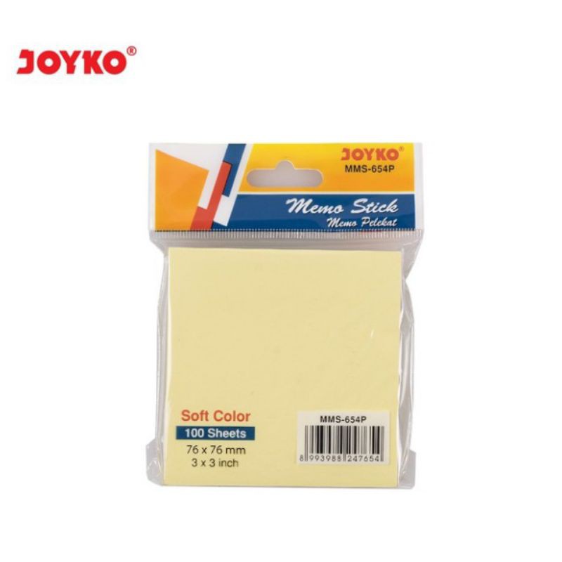 

Memo Stick 654 JOYKO MMS-654P Notes Yellow / Kertas Tempel