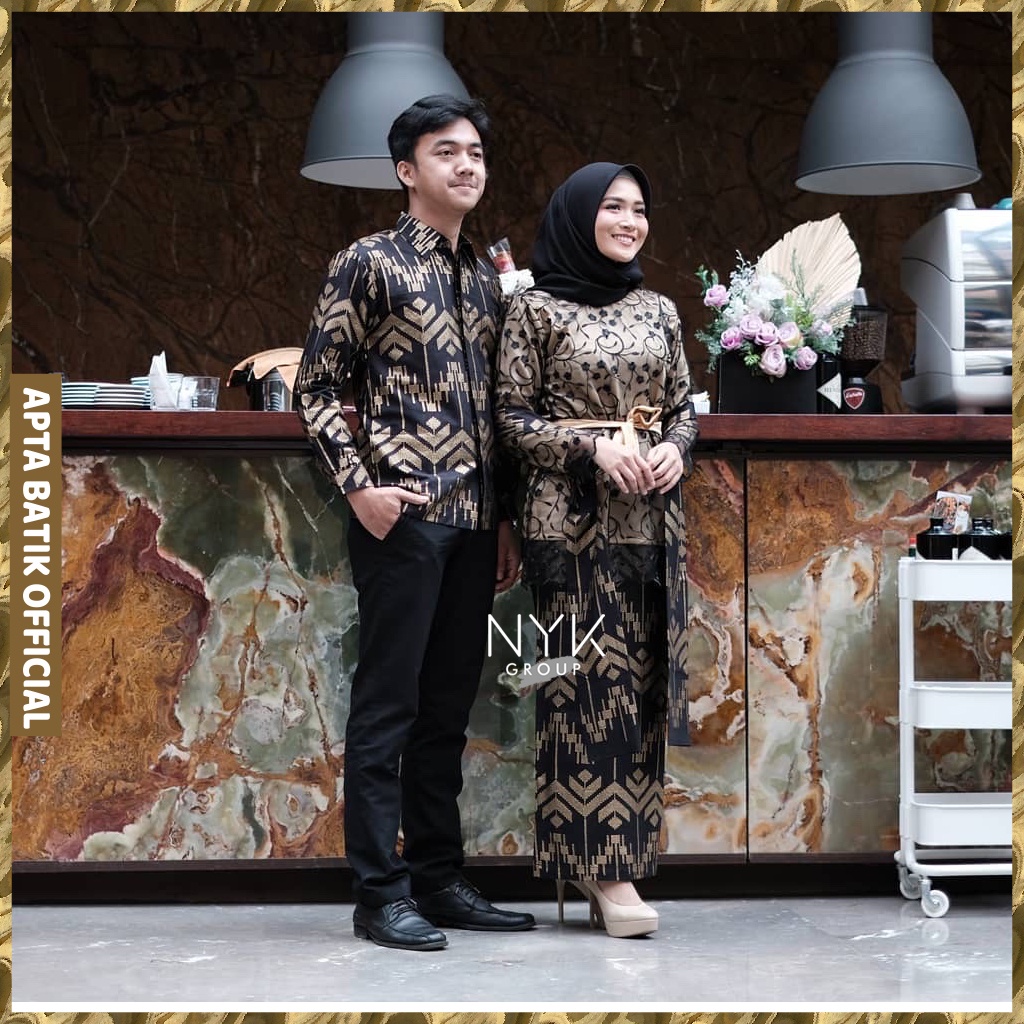 Batik Couple Moza Kebaya Modern Kebaya Tunangan Lamaran Kbaya Wisuda Couple Batik Prada Maura Couple