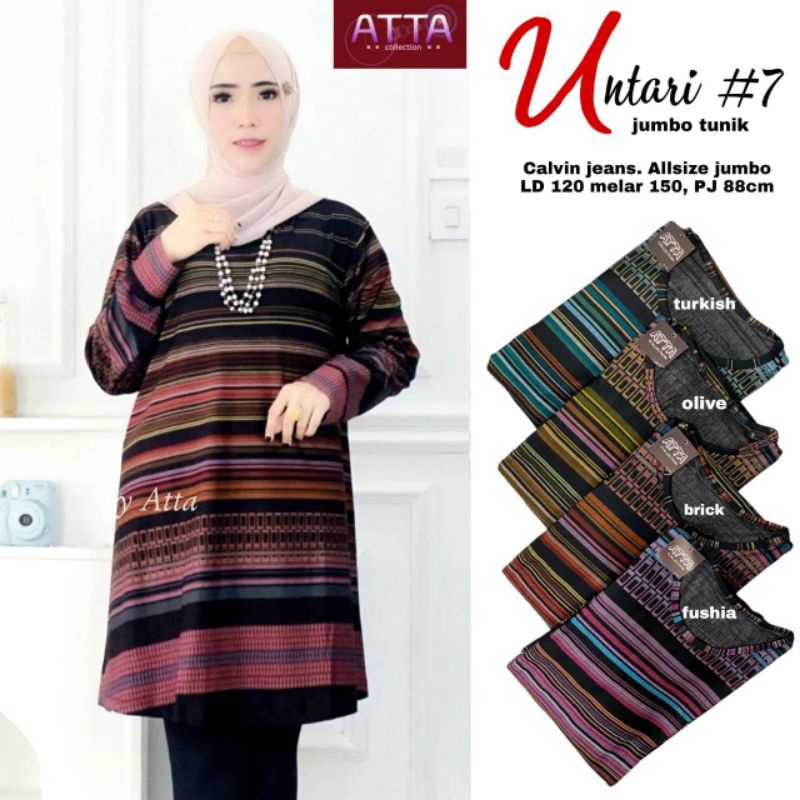 Untari Jumbo Tunik Ld 120-150 Pj 88 By Atta