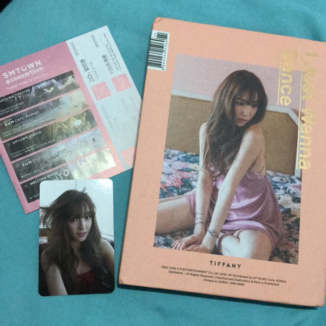 ALBUM TIFFANY SNSD I JUST WANNA DANCE PHOTOCARD