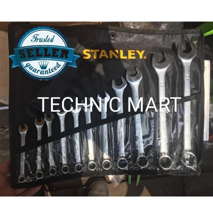 Kunci Ring Pas Stanley Set 11 Pcs (8-24Mm) Original