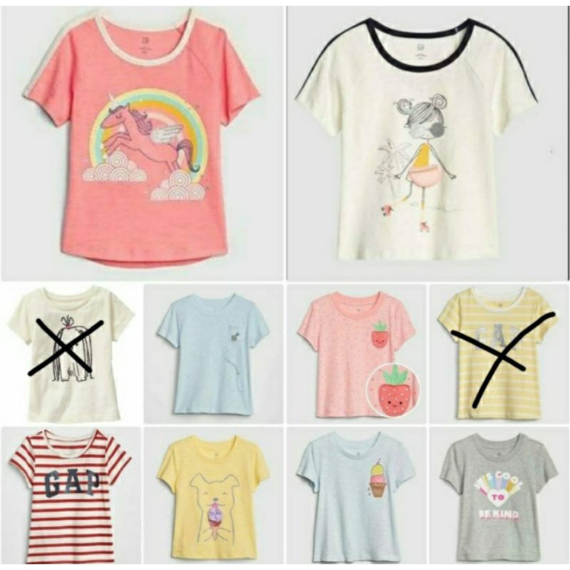 kaos anak perempuan / babyGAP