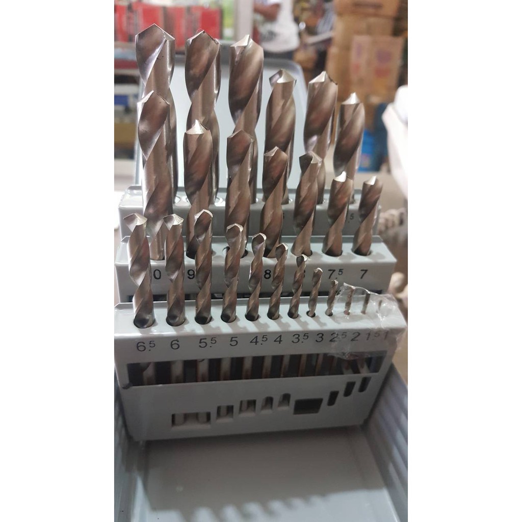 Mata Bor Besi HSS Fujiyama 25pcs Drill Bit Set (1-13mm)