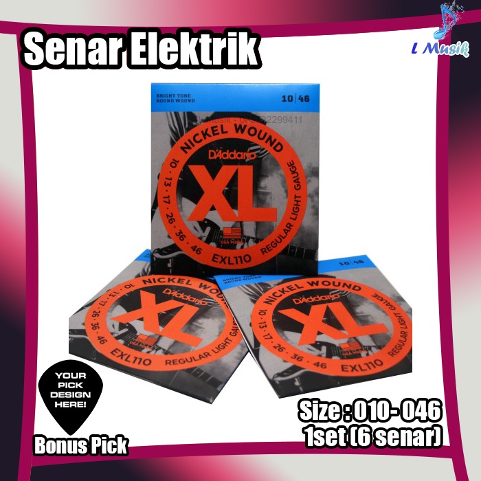 SENAR GITAR D ADDARIO ELEKTRIK 010 ELECTRIC GUITAR STRINGS