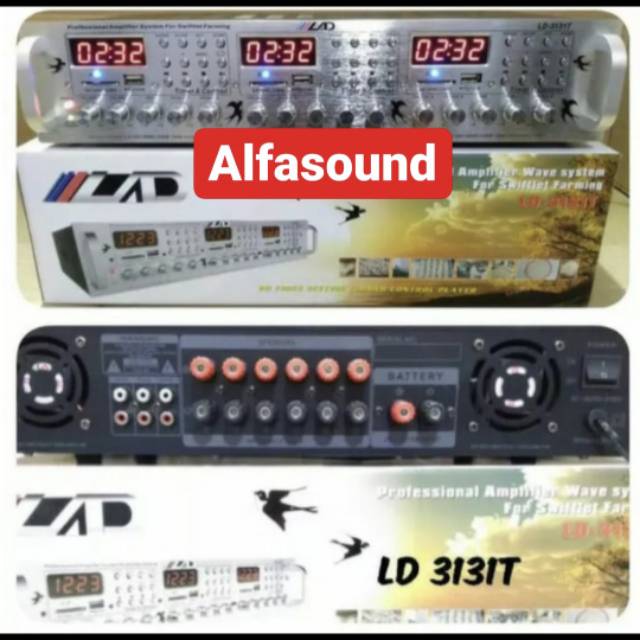 Amplifier AmplI Walet LAD LD 3131T 6 Channel LD3131T