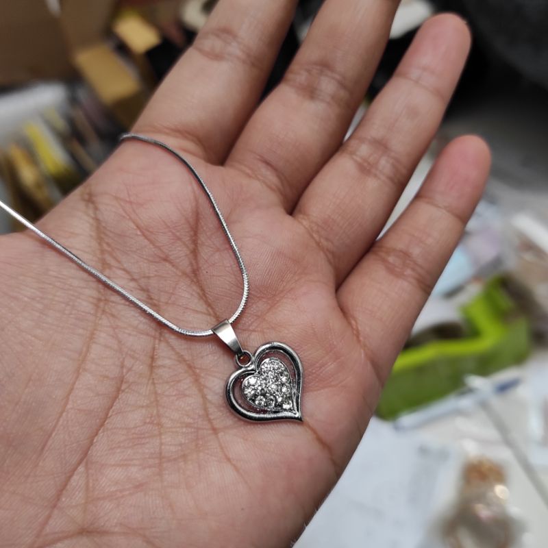 Kalung Dewasa Liontin Permata Love