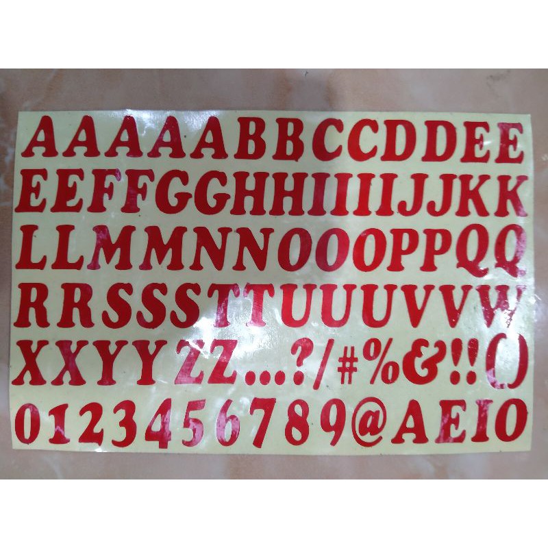 

Stiker Cutting Huruf Abjad