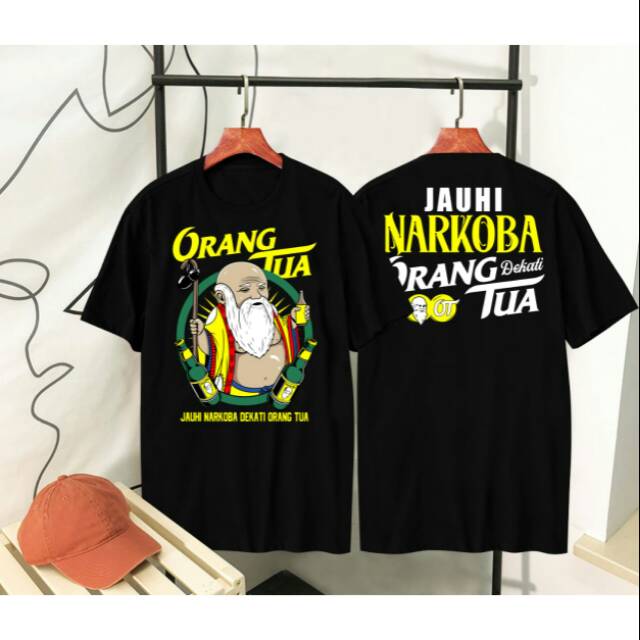 BAJU TSHIRT KAOS DISTRO ORANG TUA JAUHI NARKOBA