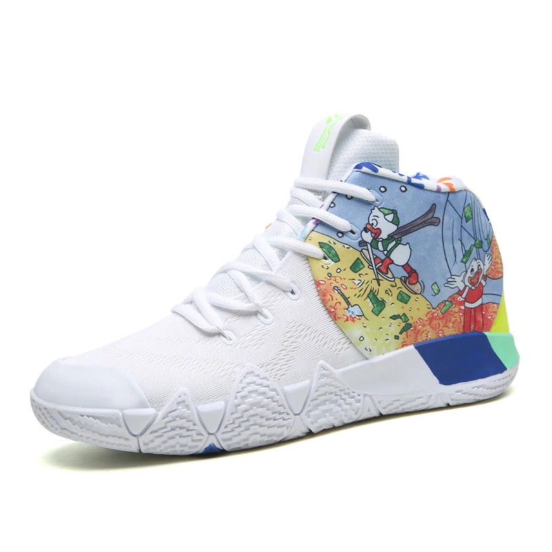 Sepatu basket cowo keren Men Basketball Shoes High Top Basket Shoes Men Ankle Boots Athletic