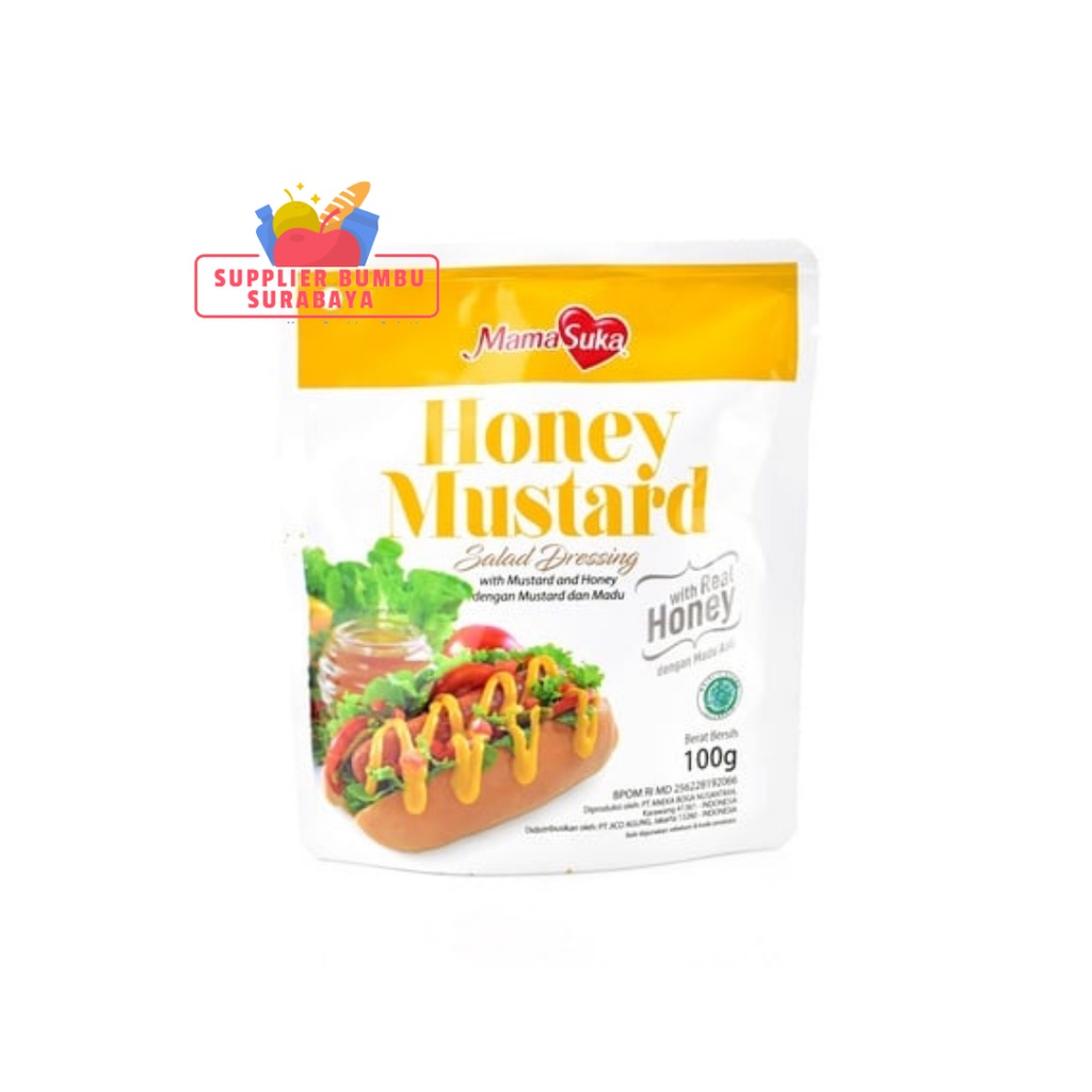 MamaSuka Salad Dressing Thousand Island Roasted Sesame Honey Mustard Cheesy Mayonaise Sachet 100g